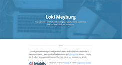 Desktop Screenshot of lokimeyburg.com